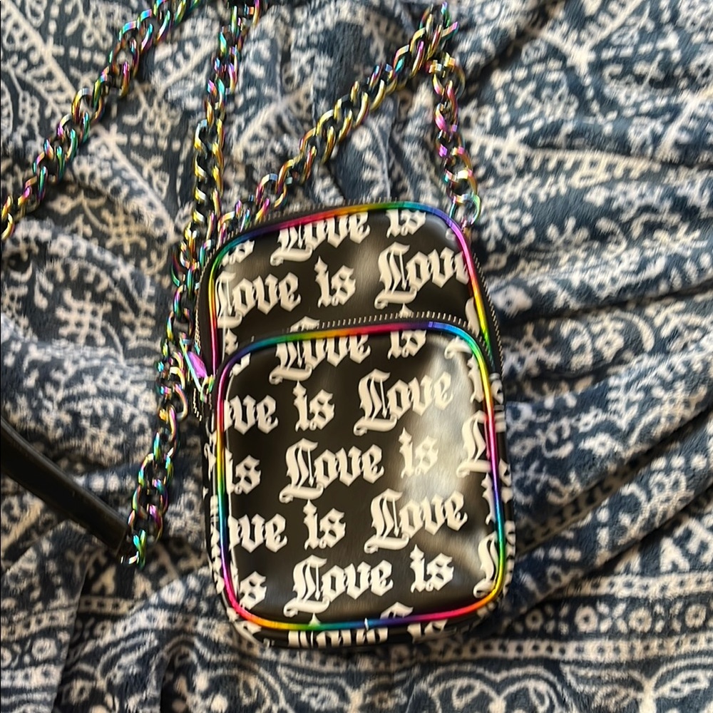 Club exx pride purse . Love is love. Club exx crossbody with chain